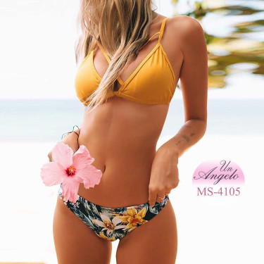 Colorful two-piece swimsuit...