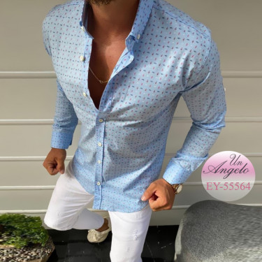 Men's cotton shirt with...