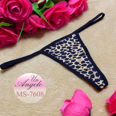 Leopard thongs