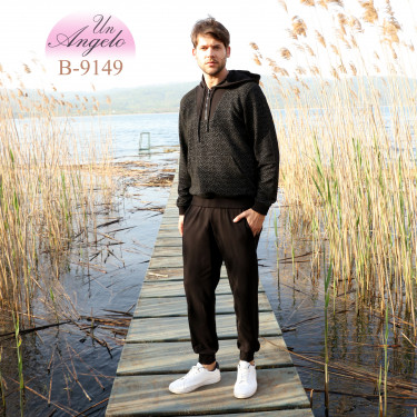Black anorak tracksuit set