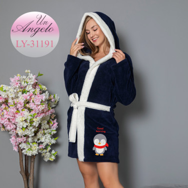 Soft and warm bathrobe made...