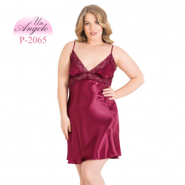 MAXI short satin and lace...