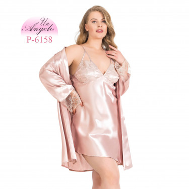 Satin nightgown and...