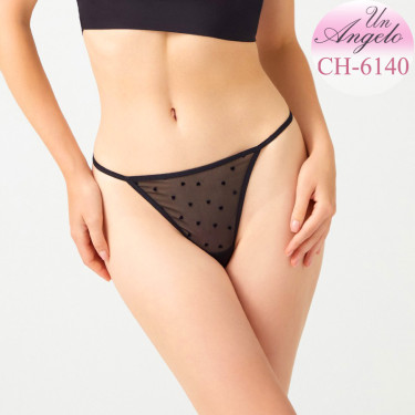 Airy sheer thongs