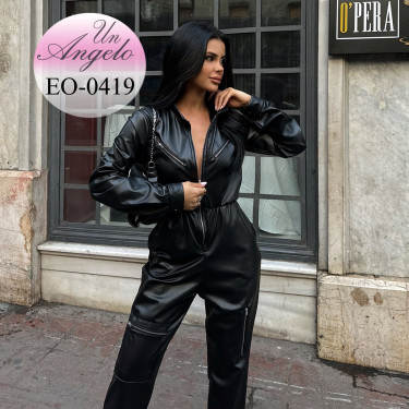 long black leather long...