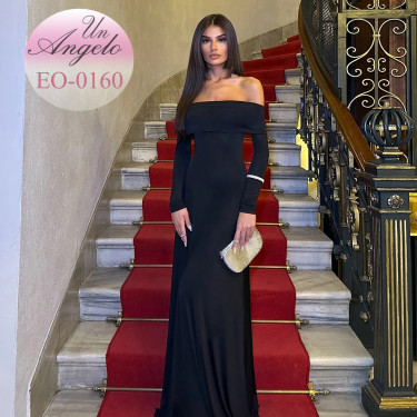 Elegant long black dress