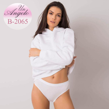 White elastic cotton panties