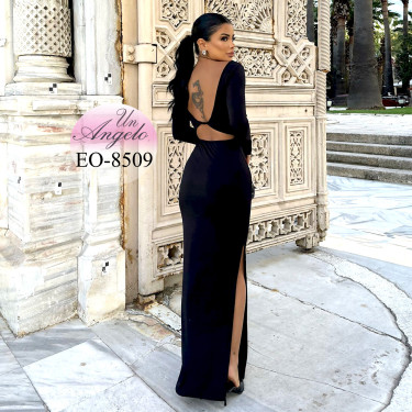 Elegant long black dress