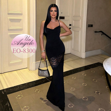 Sexy long dress with lace