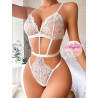 Еротично дантелено babydoll боди