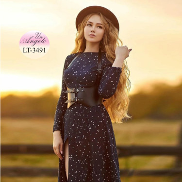 Stylish Black Harness Belt