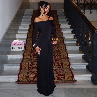 Evening Long Black Dress