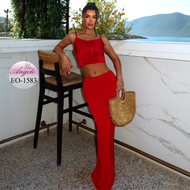 Summer Two-Piece Set in Red
