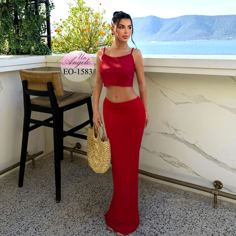 Summer Two-Piece Set in Red