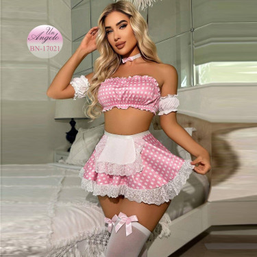 Секси Розов Babydoll Комплект | Un-Angelo.com