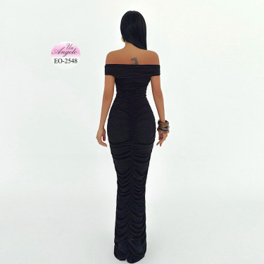 Black Swan Off-Shoulder Sculpting Dress