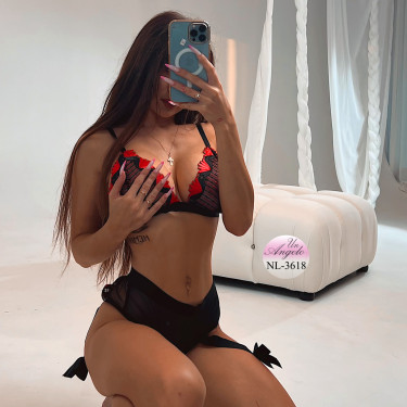 Еротичен babydoll бралет комплект от тюл и дантела