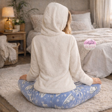 Polar home set pajamas with hood - MAXI