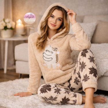 Пухкав Поларен Домашен Комплект Lady Lingerie | Топлина и Уют