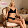 Underwired bra and Brazilian lace set