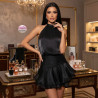 Short Cocktail Dress "Cocktail Flirt": Glitter and Backless | Un Angelo