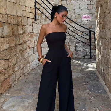 Elegant Black Jumpsuit "Timeless Silhouette" | Un Angelo